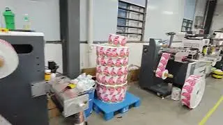 3 sets of high speed machine running at customers factory.