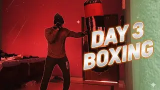 Day3 boxing practice in home 