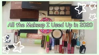 2020 MAKEUP EMPTIES // All the makeup I used up in 2020