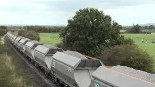 Mendip Rail Class 59 at Berkley Marsh 21.09.11