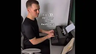 Effortless Copy Typing with IBM Selectric Typewriter #typing #typewriter