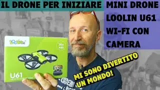 Drone LOOLINN U61 per ragazzi e principianti stabilizzato con Wi-fi e camera integrata.