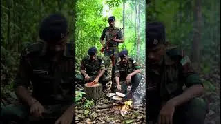 Real Army Cooking in the Wild Jungle 🍛 | Indian Soldiers Life  #camping #IndianArmy #CinematicShorts