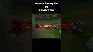 Immortal Journey Zed VS Project Zed - League Of Legends Skins