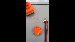 Moon Palace Vermilion Ink #calligraphy #calligraphysupplies #paperandinkarts #pointedpen