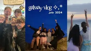 a trip to galway💌: beach, sunsets, arcade, ootd, shopping, hauls, eating good, chilling w/ friends