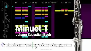 How to Play: Minuet 1 - Johann Sebastian Bach (Suzuki Method) [Clarinet Bb]