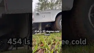 Flatbed cold start #trucks #chevy #country