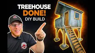 TREE HOUSE FINAL BUILD! #diy #ridgidtools #treehouse