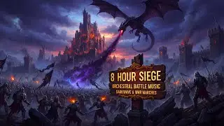 8 Hours of Dark Fantasy Cinematic Battle Music ⚔️ Siege of the Nine Hells & Elemental Planes 🛡️