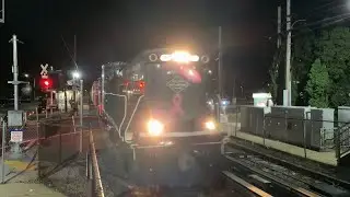 NYAR RS61 and RS51 at Bethpage featuring LIRR ballast hoppers on the RS61!