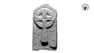 Dynamic lighting of 3D model of Ringed Cross Slab, Glendalough, Ireland