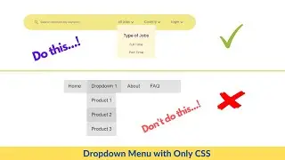 Navigation Menu Dropdown Only with CSS