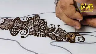 Mehndi course । Stylish back hand mehndi design । Easy Mehndi Design । Mehndi class - 4 #viralvideo