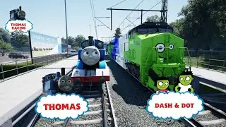 Thomas Racing against Dash and Dot