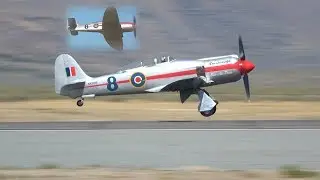 Unlimited Air Racer 'Dreadnought' practice and qualification Reno 2017