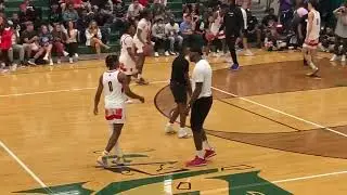 LeBron James coaching his son Bronny