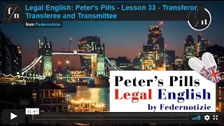 Legal English: Peter's Pills - Lesson 33 