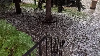 Hailstorm in Regina, Canada. Sept. 01,2021, PDFamily in Canada.