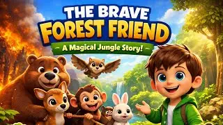 THE BRAVE FOREST FRIEND🌳🐾 A Magical Jungle Story!