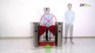 ZKTeco FBL Series Flap Barrier Turnstile Demostration
