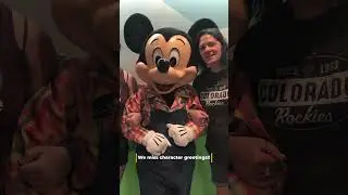 We Miss Character Dining Meet And Greets With Mickey Mouse, Pluto, Chip, And Dale At EPCOT! #shorts