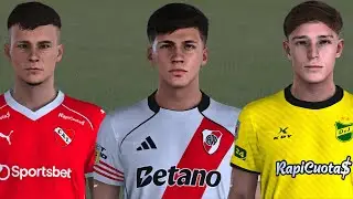 Маска для лица + татуировки - Argentinos V28 | Матиас Абальдо, Хуан Крус Меса и Сантьяго Соса | П...