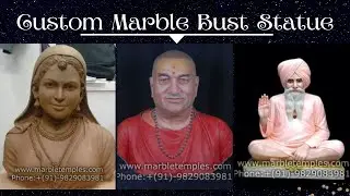 Custom Marble Bust Statue | White Marble Human Sculpture Maker in Jaipur India: Marble Artifacts
