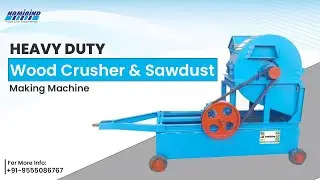 Wood Crusher & Sawdust Making Machine With 30 HP Motor (Complete Working)  Contact: 09555086767