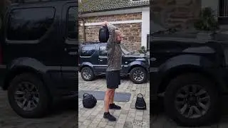 Outdoor Sand Kettlebell Upper Body Workout. Goruck WOD 021624 