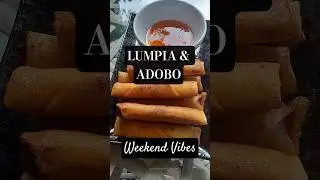 Weekend Vibes: Cooking Lumpiang Shanghai & Pork Adobo Feast 🇵🇭✨&rdquo; #ofwlife  #ofwdiary #pinoyfood