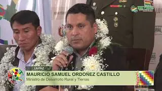 Posesi&oacute;n del nuevo director general DIGCOIN en el Ministerio de Desarrollo Rural y Tierras