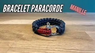 Bracelet en paracorde mod&egrave;le Cobra et boucle manille
