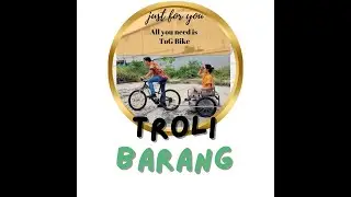 troli barang ditarik dengan sepeda