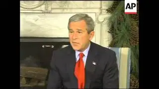 Bush comments on taxes and soldier's complaint to Rumsfeld