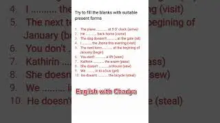 Grammar exercise| Simple present tense| Active voice| Negative form| Do you know?🤔🤔#english #shorts