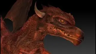 Turntable Drag&oacute;n Modelado en Zbrush