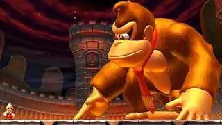 EVIL Donkey Kong Final Boss in New Super Mario Bros. U