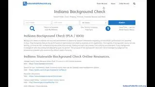 Indiana State Court Records Online Resources.