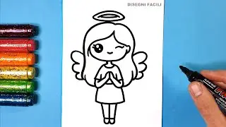 Come disegnare un angelo | Disegno facile