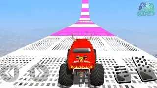 Mega Ramp Monster Truck Stunts - Car Stunts Extreme GT Impossible Driver  - Android Gameplay
