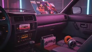 Memories of 1980s | Retro Hits Mix in Neon Car Glow | Dreamy Nostalgia