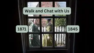 1845 Tear Dress and 1871 Bustle Dress Go For a Walk At Colonial Williamsburg