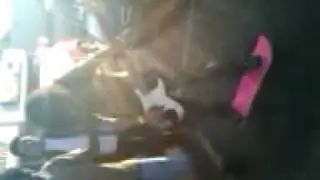 Magic fingers on bass while skateboarding