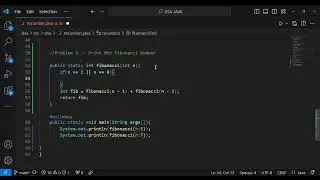 Print Nth fibonacci number(Recursion )