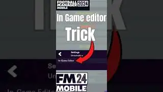 Знаете ли вы об игровом редакторе в FM 24 Mobile? #footballmanager2024 #fm24mobile