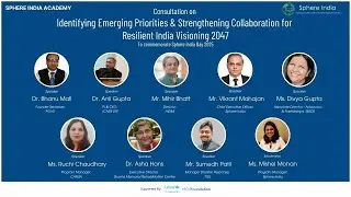 Identifying Emerging Priorities and Strengthening Collaboration for a Resilient India