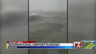 International Airport in the Bahamas flooded