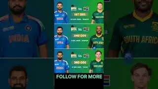India vs South Africa ODI Series 2025 Schedule | Full Fixtures | IND vs SA 2025