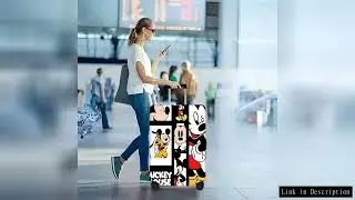 Mickey 1-piece suitcase case, Halloween gift, unisex suitcase accessories for men and women